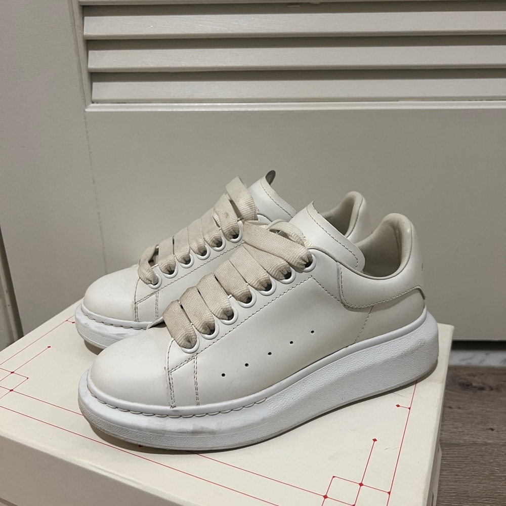Alexander McQueen White Cream Sneakers Sz 5 women’s
